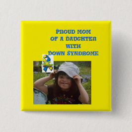 syndroom bewustwording vierkante button 5,1 cm