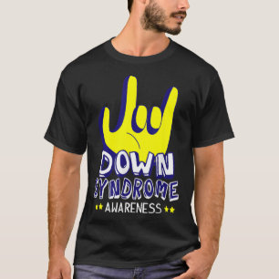 Syndroom Bewustzijn Ik hou van je als hand teken T-shirt