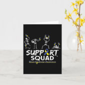Syndroom bewustzijn skeleton support squad Hallowe Kaart (Gele Bloem)
