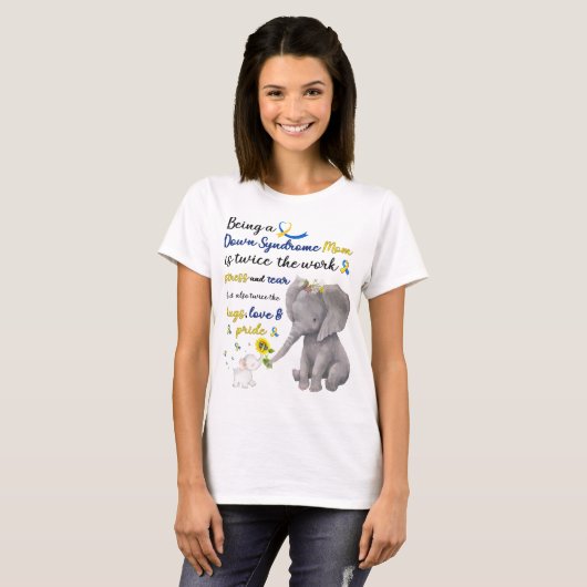 syndroom mam olifant love pride  t-shirt (Voorkant volledig)