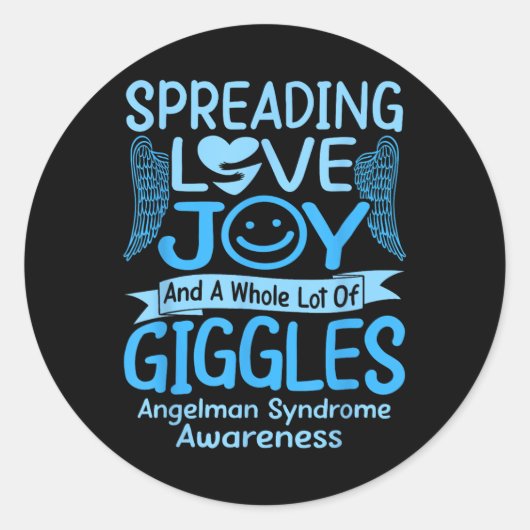 Syndroom van Angelman, klein Ronde Sticker (Voorkant)