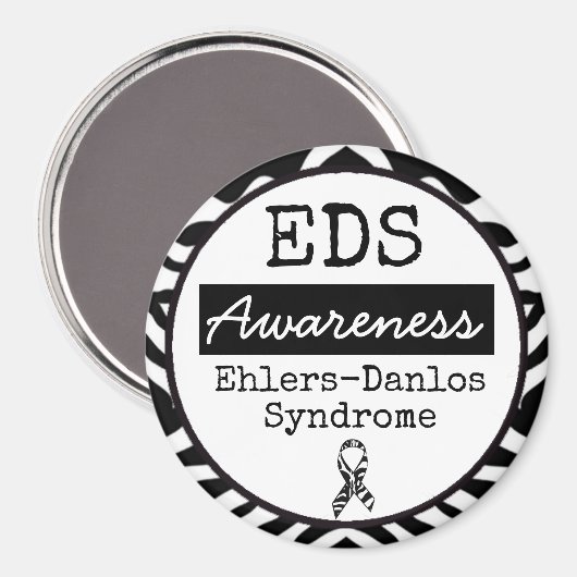 Syndroom van Black en White Ehlers-Danlos EDS Magn Magneet (Voorkant / Achterkant)