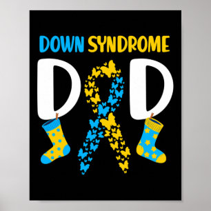 Syndroom van Down bewustzijn T21 Proud Dad Down Sy Poster