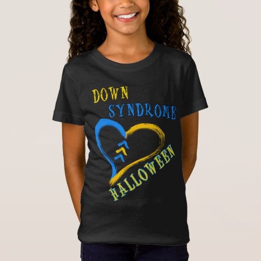 Syndroom van Down Halloween T-shirt (Voorkant)