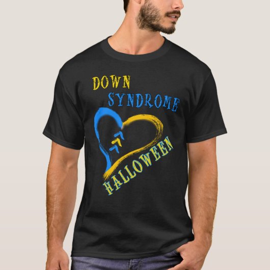Syndroom van Down Halloween T-shirt (Voorkant)
