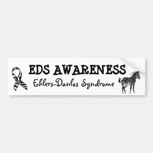 Syndroom van Ehlers-Danlos Awareness Bumpersticker (Voorkant)