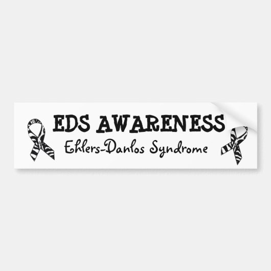Syndroom van Ehlers-Danlos Awareness Bumpersticker (Voorkant)