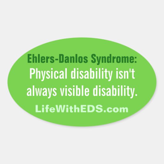Syndroom van Ehlers-Danlos (EDS) Sticker (Voorkant)