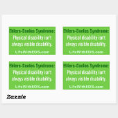 Syndroom van Ehlers-Danlos (EDS) Sticker (Vel)