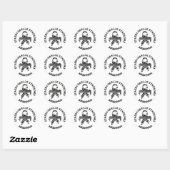 Syndroom van Ehlers-Danlos EDS-Zebra-STICKERS Ronde Sticker (Vel)