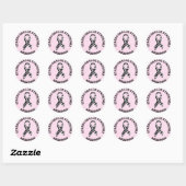 Syndroom van Ehlers-Danlos EDS-Zebra-STICKERS Ronde Sticker (Vel)