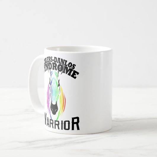 Syndroom van Ehlers-Danlos Flexible Warrior Coffee Koffiemok (Voorkant links)