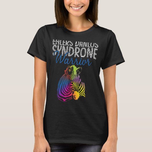 Syndroom van Ehlers Danlos Warrior Eds Awareness Z T-shirt (Voorkant)