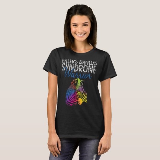 Syndroom van Ehlers Danlos Warrior Eds Awareness Z T-shirt (Voorkant volledig)