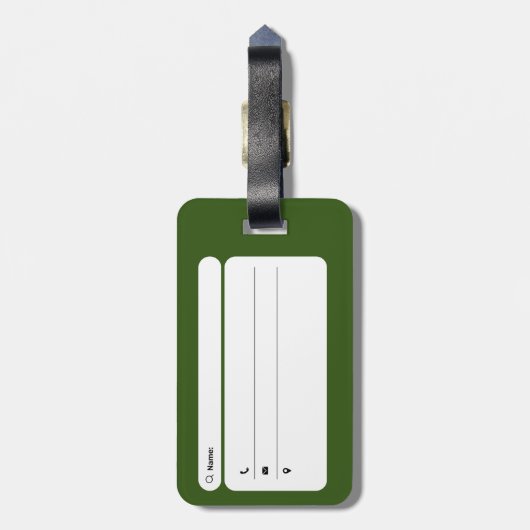 Syndroom van Sturge-Weber Warrior Bagagelabel (Achterkant verticaal)