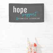 Syndroom van Tourette, hoop op steun. Bannerbord Spandoek (Insitu)