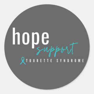 Syndroom van Tourette, hoop op steun. Stickers Lab
