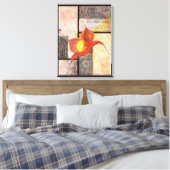 Synergy Hand-geïllustreerde (Ebony Edge) Canvas Ar (Insitu (Slaapkamer))