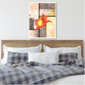 Synergy Hand-geïllustreerde (Ivory Edge) Canvas Ar (Insitu (Slaapkamer))