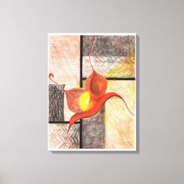 Synergy Hand-geïllustreerde (Ivory Edge) Canvas Ar Afdruk