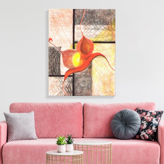 Synergy Hand-Illustrated (Borderless) Canvas Kunst (Insitu (Woonkamer))