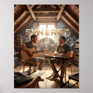 Synergy Music Studio SamenwerkingsPoster Poster