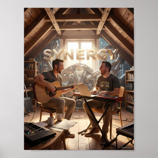 Synergy Music Studio SamenwerkingsPoster Poster (Voorkant)