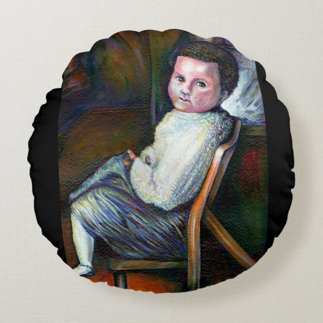 Synesthesie Rond Kussen (Voorkant)