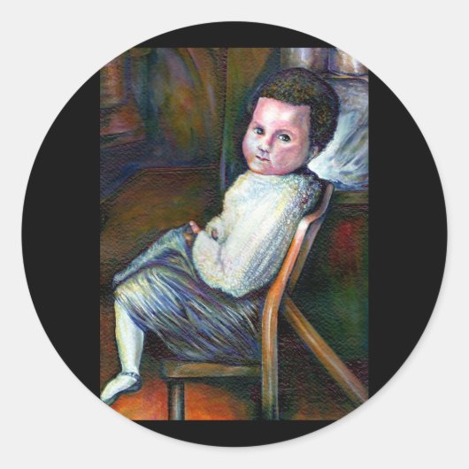 Synesthesie Ronde Sticker (Voorkant)