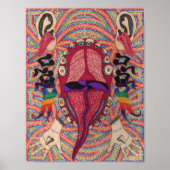 synesthetisch pointilisme poster (Voorkant)