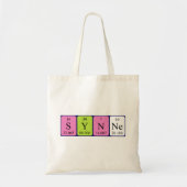 Synne periodieke table name canvas tas (Voorkant)