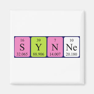 Synne periodieke table name magnet