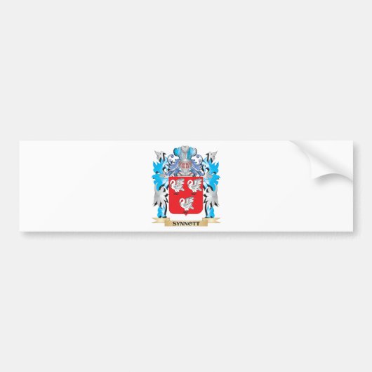 Synnott Coat of Arms - Familie Crest Bumpersticker (Voorkant)