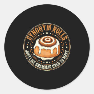 Synoniem rollen net als grammatica gebruikt om Eng Ronde Sticker