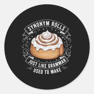 Synoniem rollen net als grammatica om Engels te ma Ronde Sticker