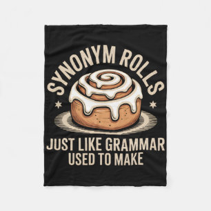 Synoniem rollen net als grammatica om woordspeling fleece deken