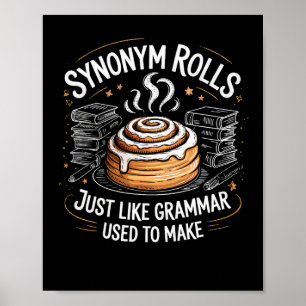 Synoniem rollen net zoals grammatica vroeger grapp poster