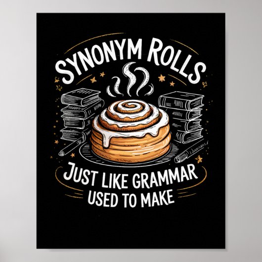 Synoniem rollen net zoals grammatica vroeger grapp poster (Voorkant)