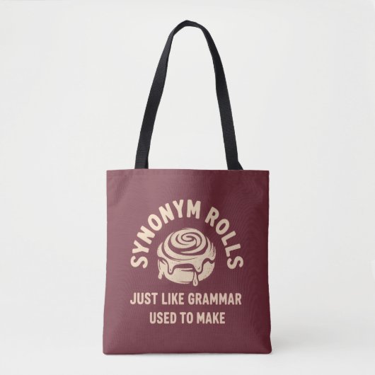 Synoniem rolt net als grammatica die vroeger grapp tote bag (Voorkant)
