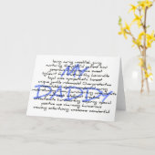 Synoniemen voor papa kaart (Gele Bloem)