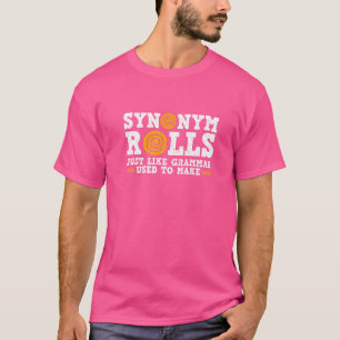 Synoniemenrollen net zoals grammatica gebruikt om  t-shirt