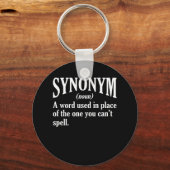 Synonym Definition English Language Teacher Sleutelhanger (Voorkant)