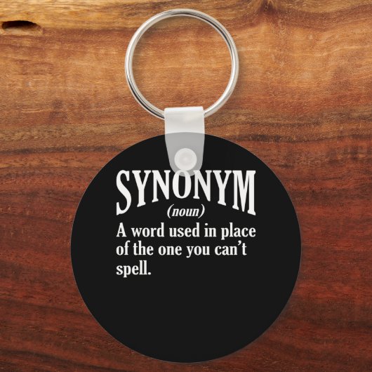 Synonym Definition English Language Teacher Sleutelhanger (Voorkant)