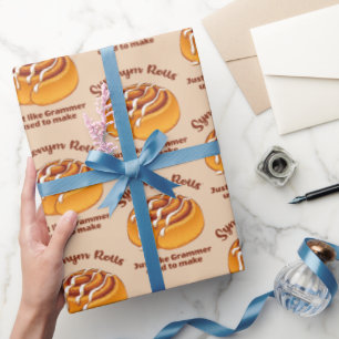 Synonym rollen net als een grijsmachine die gebrui cadeaupapier