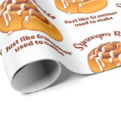 Synonym rollen net als een grijsmachine die gebrui cadeaupapier (Rol Hoek)