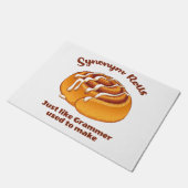 Synonym rollen net als een grijsmachine die gebrui deurmat (Schuin)