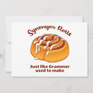 Synonym rollen net als een grijsmachine die gebrui feestdagenkaart