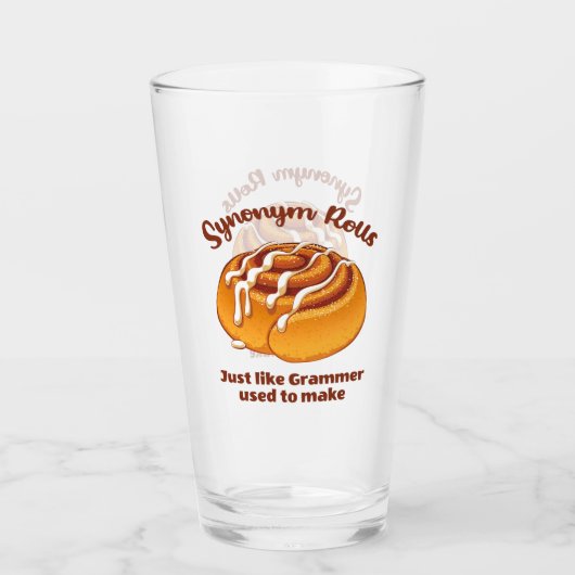 Synonym rollen net als een grijsmachine die gebrui glas (Voorkant)