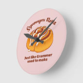 Synonym rollen net als een grijsmachine die gebrui ronde klok (Hoek)