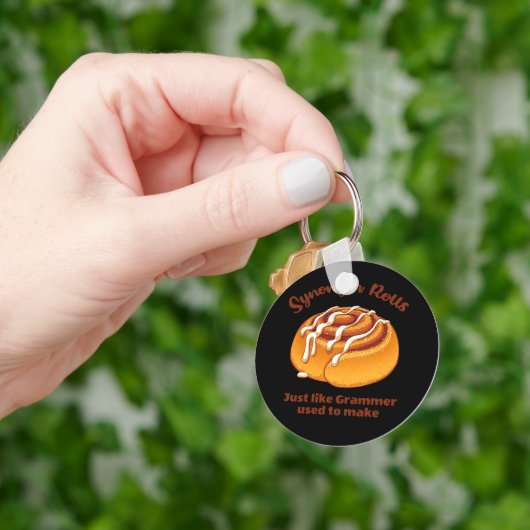 Synonym rollen net als een grijsmachine die gebrui sleutelhanger (Hand)